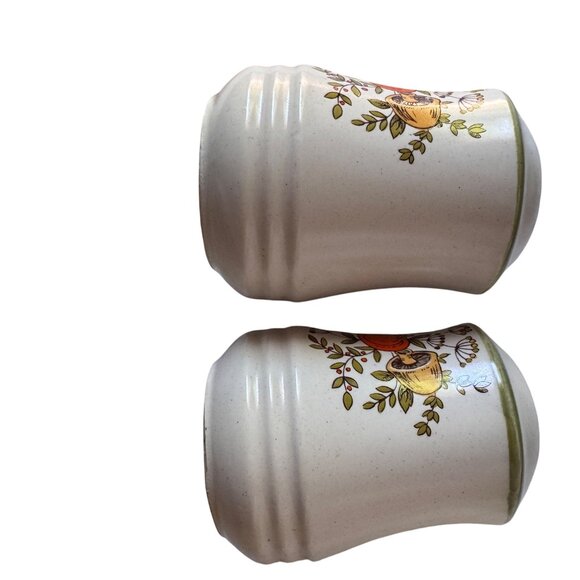 Vintage Spice Of Life Salt and Pepper Shakers Japan Ceramic Shakers w/ Stoppers - Picture 3 of 9